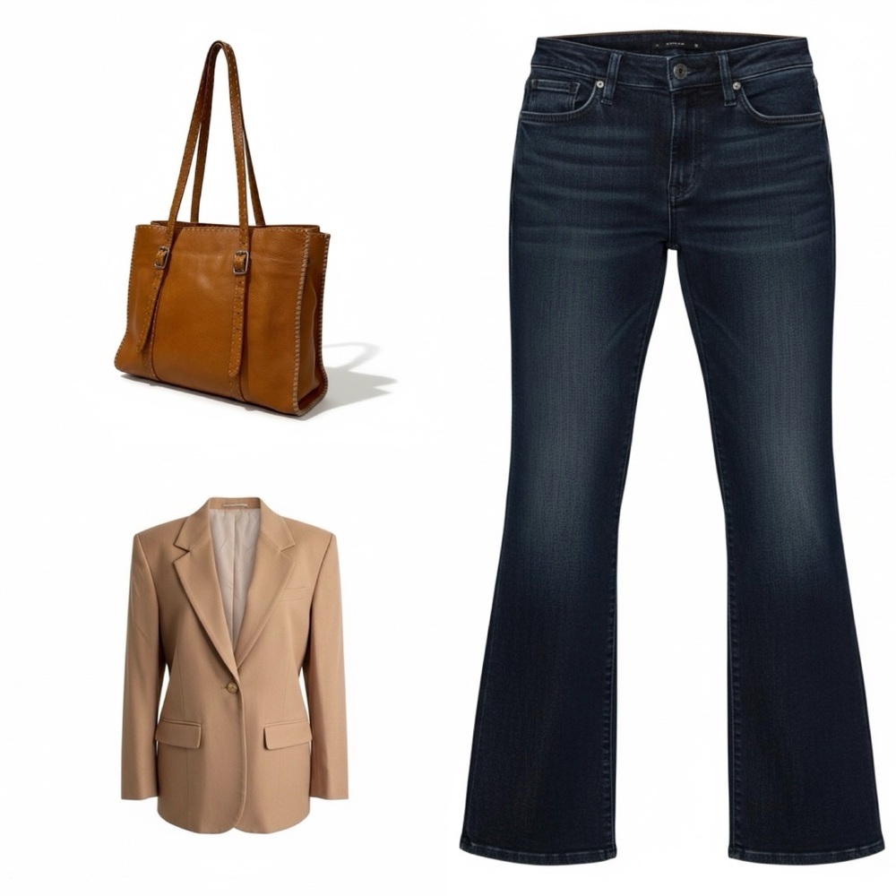 Joe’s Dark Blue Flare Jeans - Picture 13 of 13